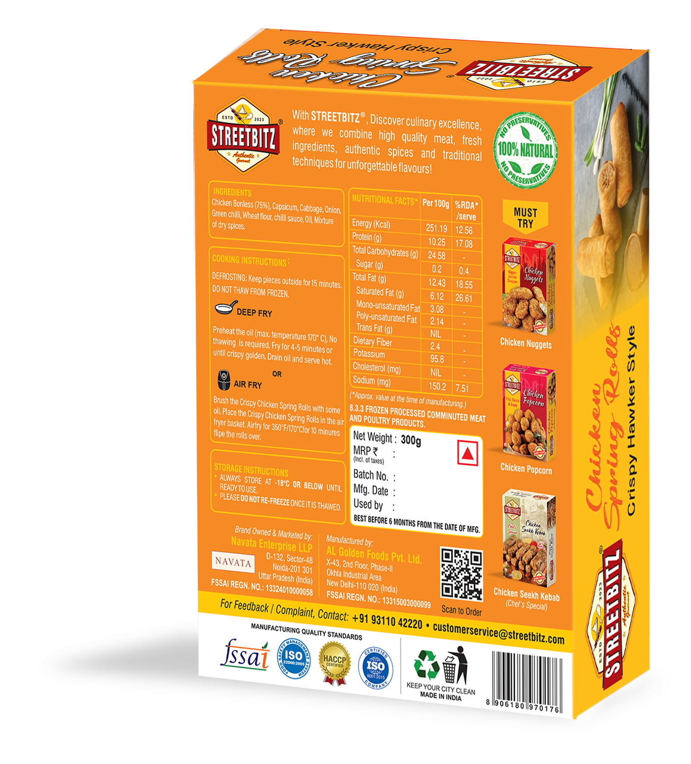 CHICKEN SPRING ROLLS - CRISPY HAWKER STYLE